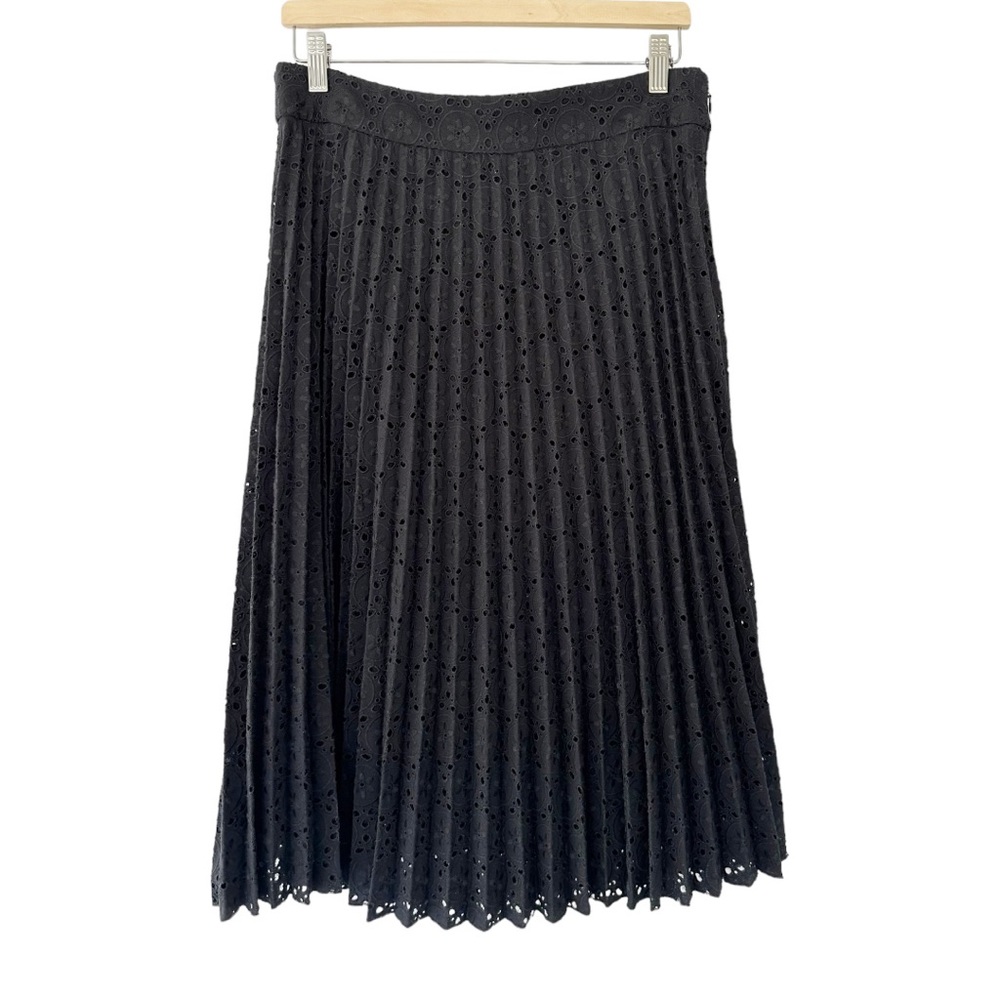 Sézane • Dino Skirt Eyelet Noir